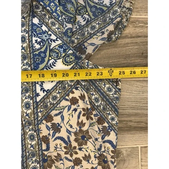 Cactus + Pearl LINED Tunic CAFTAN STYLE Top Blouse ATTACHED TANK Beads XXXL Plus - Picture 10 of 13